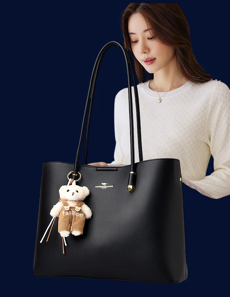 Women’s Premium PU Leather Tote Bag – Large Capacity Shoulder Handbag image 5